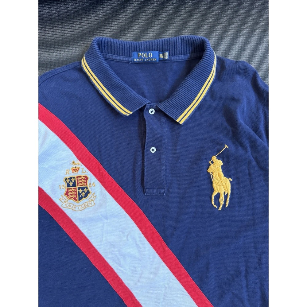 Polo Ralph Lauren RLPC Champs Patch Colorblock Polo Size 3XLT